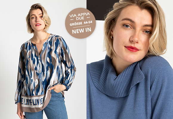 Sanfte Blautöne erwarten Sie in der Kollektion von DUE