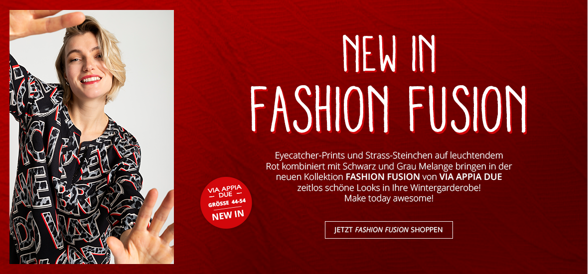 Strass und Highlightfarbe Rot zeichnen die Kollektion aus