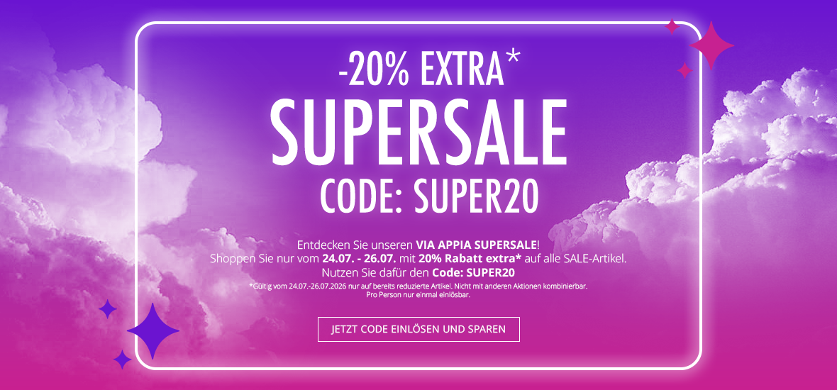 -20% extra auf reduzierte Artikel mit Code SUPER20
