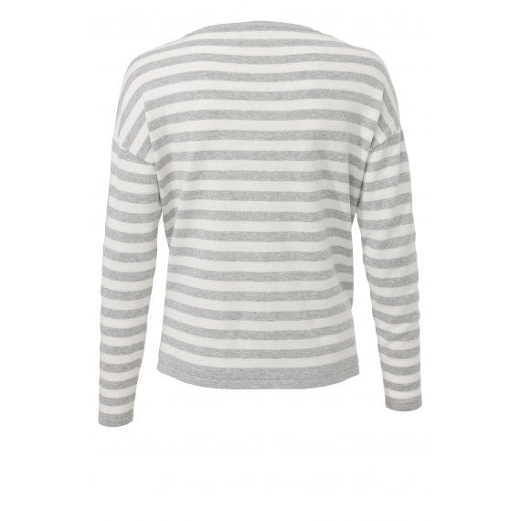 Ringel-Pullover mit Taschen /