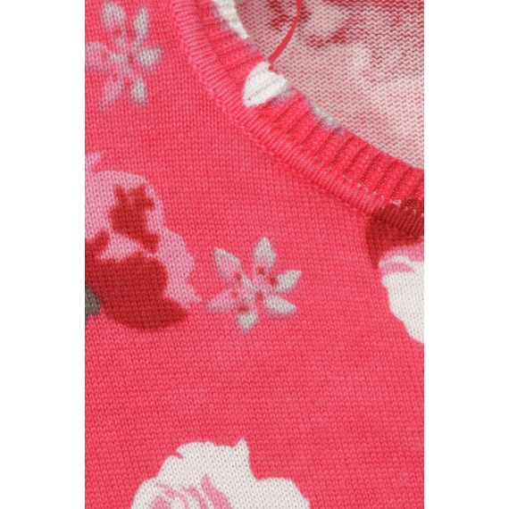 Pullover mit Rosen-Muster /