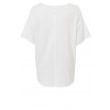 Einfarbiger Kurzarm-Pullover /