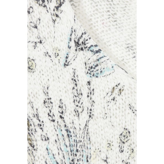 Gemusterter Pullover mit U-Boot-Ausschnitt /