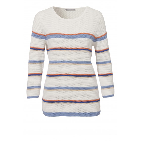 Legerer Pullover mit Ringelmuster /