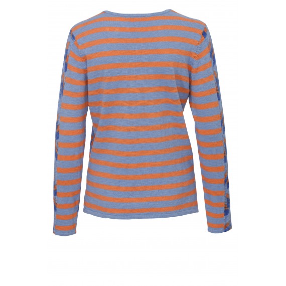 Lässiger Pullover mit Mustermix /