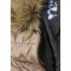 Steppjacke mit abnehmbarem Kunstpelz /