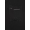 Fließendes T-Shirt mit Brusttasche /