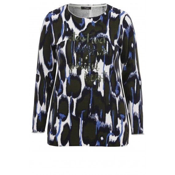 Modischer Pullover mit Muster /