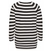 Moderner Pullover mit Streifen /