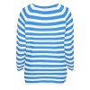 Moderner Pullover mit Streifen /