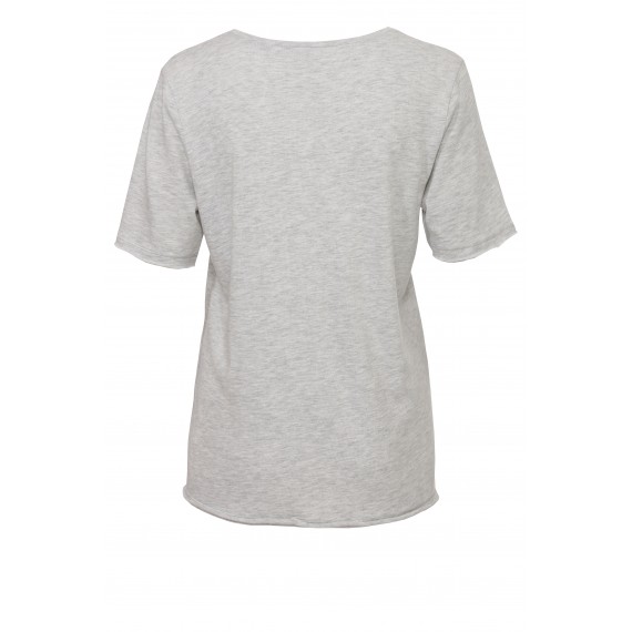Lässiges Statement-Shirt mit Glitzerdruck /