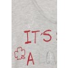 Lässiges Statement-Shirt mit Glitzerdruck /