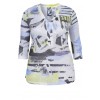 frapp Zartes Leinen-Long-Shirt "Blue Spirit" /