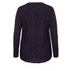 Luftige V-Bluse mit Tupfenmuster /