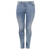 Slim Fit-Jeans im Used-Look /