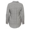 Hemdkragen-Bluse mit Grafik-Muster /
