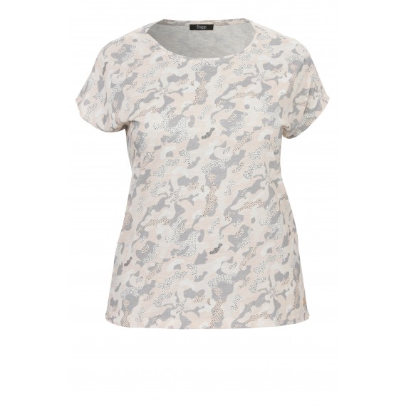 Süßes T-Shirt mit Camouflage-Muster /