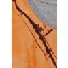 Modisches T-Shirt im Materialmix /