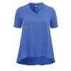 Feminines T-Shirt mit asymmetrischem Saum /