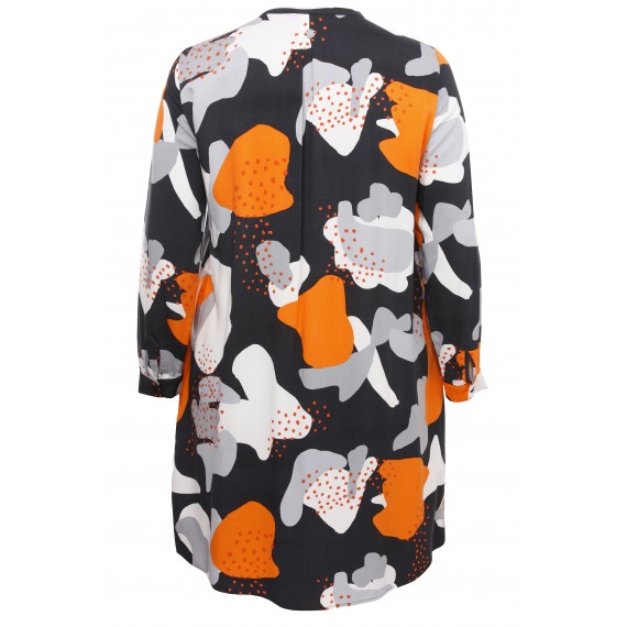 Lässiges Blusen-Kleid mit Muster /