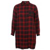 Luftiges Blusen-Kleid mit Karo-Muster /