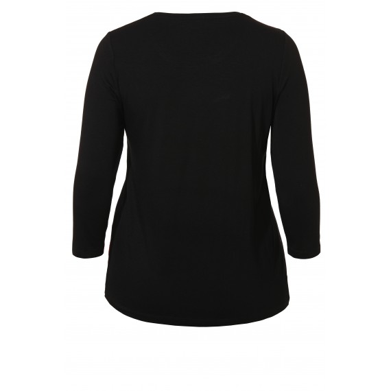 Luftiges Shirt mit seidiger Front /