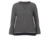 Feminines Blusen-Shirt mit Muster und Volants /