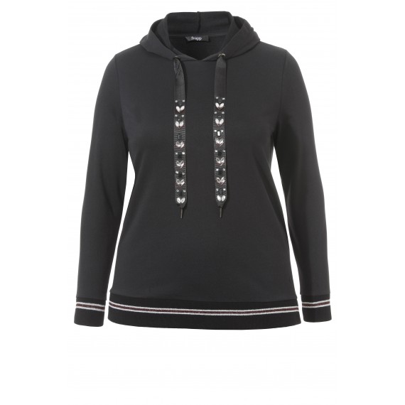 Feminines Sweatshirt mit Ziersteinen /