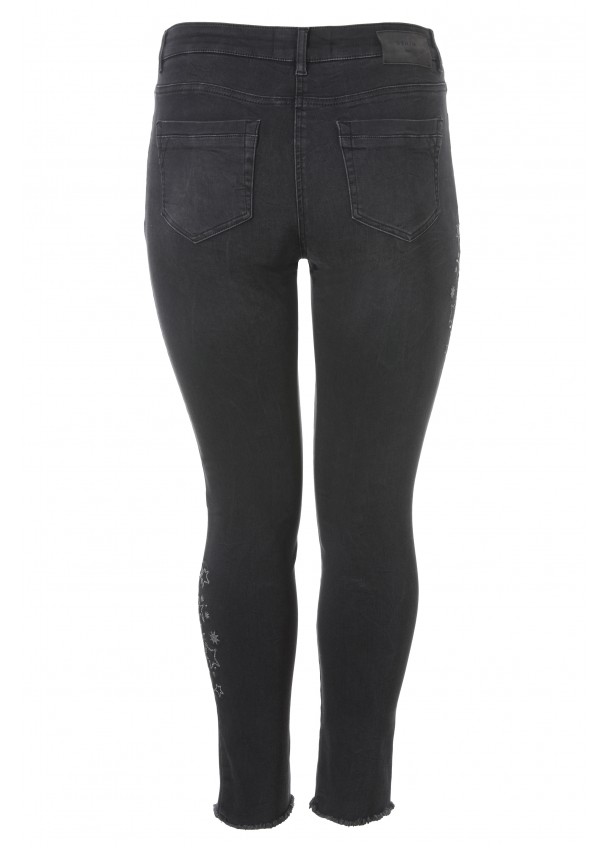 dark black denim Rückansicht