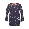 Romantisches Shirt mit Allover-Herzen /