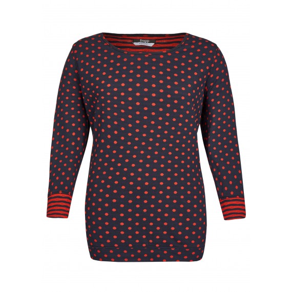 Raffiniertes Wende-Shirt mit Jacquard-Muster /