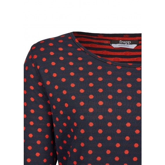 Raffiniertes Wende-Shirt mit Jacquard-Muster /