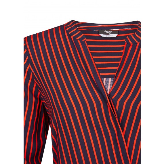 Luftige Bluse mit Streifen /