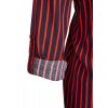 Luftige Bluse mit Streifen /