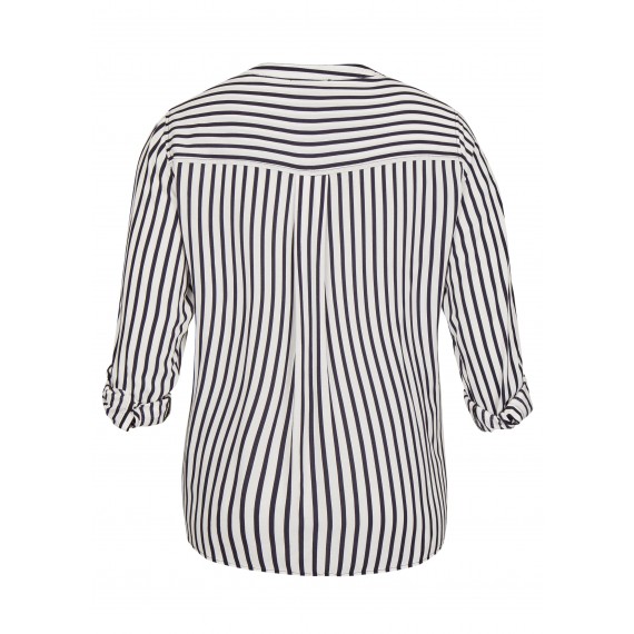 Luftige Bluse mit Streifen /