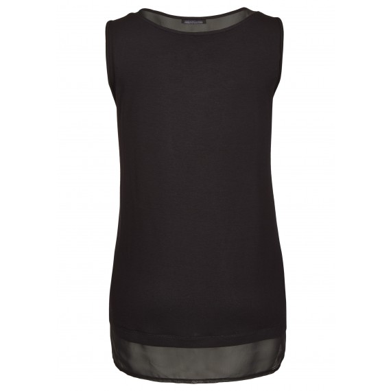 Vielseitiges Top mit Materialmix /