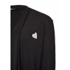 Fließende Strickjacke mit Wasserfallkragen /