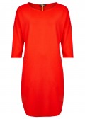 Lockeres Kleid mit überschnittenen Schultern /