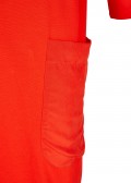 Lockeres Kleid mit überschnittenen Schultern /