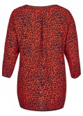 Leichte Bluse mit Leoparden-Print /