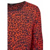 Leichte Bluse mit Leoparden-Print /