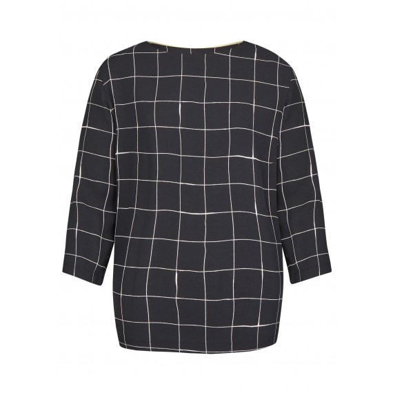 Zarte Bluse mit Gittermuster /