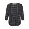 Zarte Bluse mit Gittermuster /