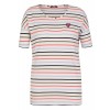Modernes Ringel-Shirt mit Herzanstecker /
