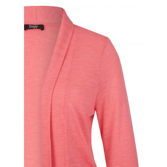 Einfarbige Jacke mit offenem Schnitt /