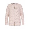 Modische Bluse mit Allover-Herzen /