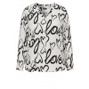 Luftige Bluse mit Herzen /