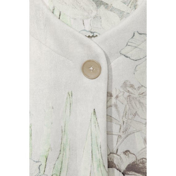 Extravagante Jacke mit floralem Print /