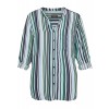 Fließende Bluse mit Streifen-Muster /