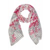 Femininer Schal mit Muster-Mix /